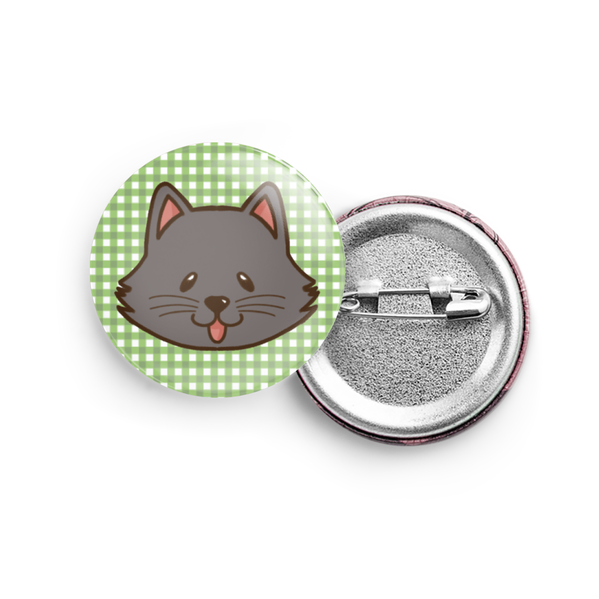 Round Cat Badges