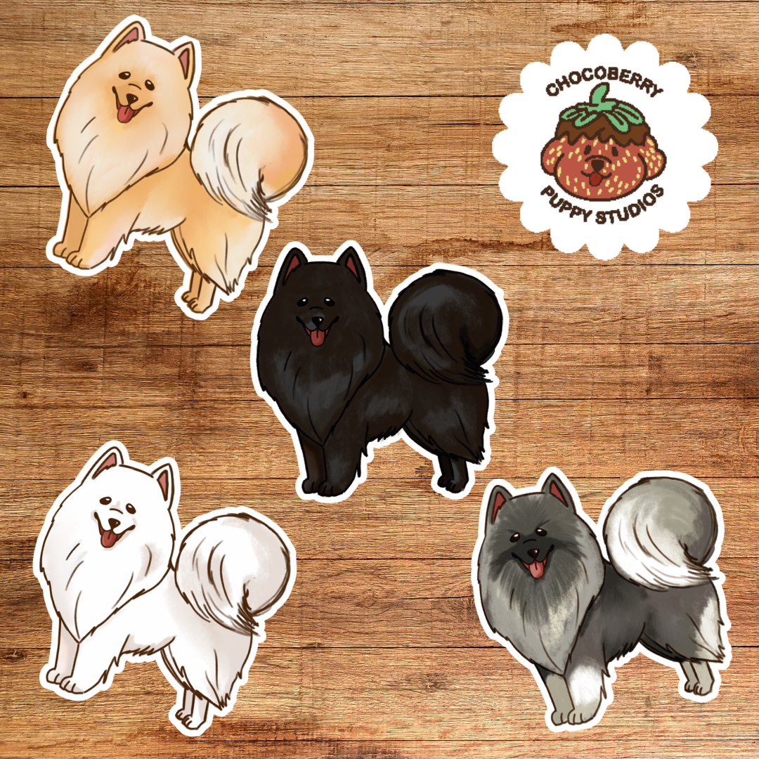 German Spitz Stickers